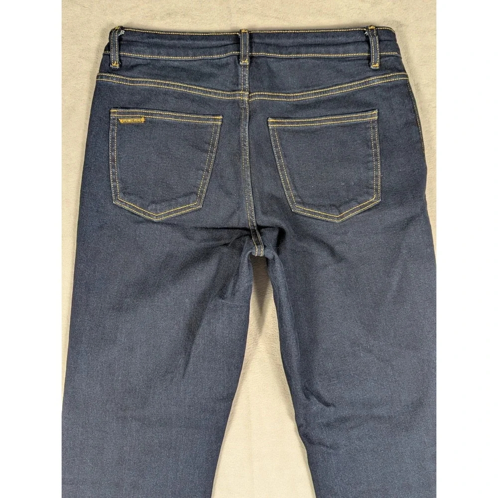Michael‎ Kors Womens Dark Wash Flare Leg Stretch Denim Jeans Blue Size 8